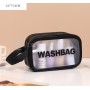 Косметичка Washbag, черная (3 размера)