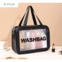 Косметичка Washbag, черная (3 размера)