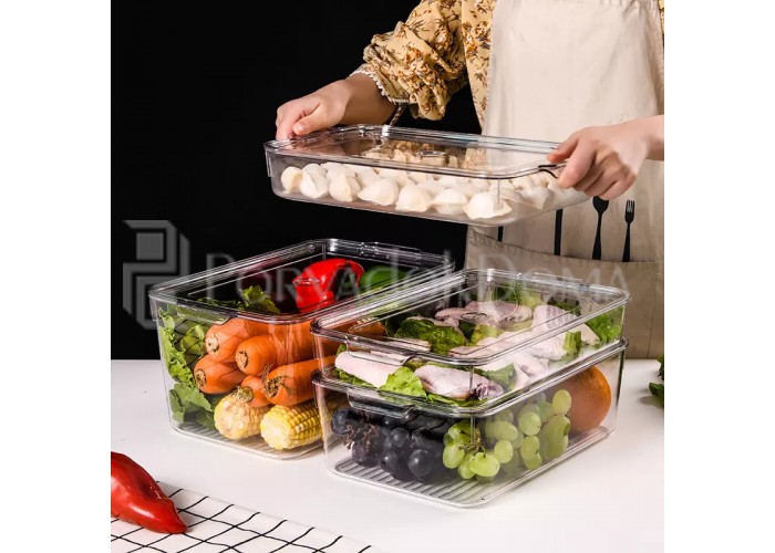 Контейнер для холодильника с крышкой (3 размера)