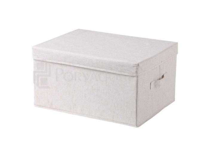 Бокс хлопково-льняной со съемной крышкой (2 размера)