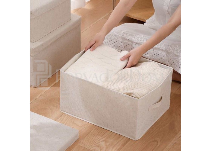 Бокс хлопково-льняной со съемной крышкой (2 размера)