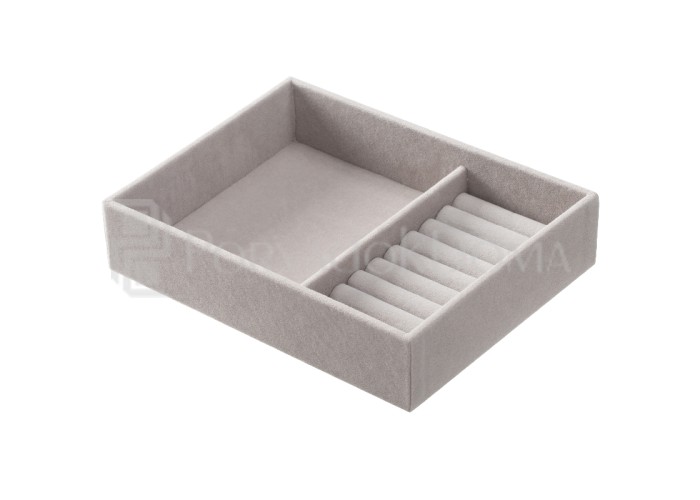 Набор шкатулок в комод 3в1, серый