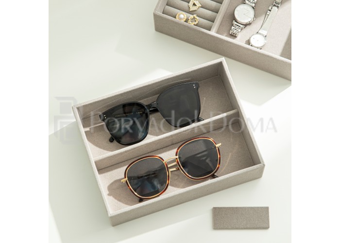 Набор шкатулок в комод 3в1, серый