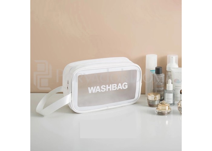 Косметичка Washbag, белая (3 размера)