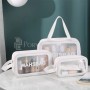 Косметичка Washbag, белая (3 размера)