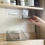 Подставка для косметики подвесная с липучкой, серая