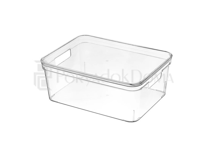 Контейнер прозрачный бытовой с крышкой (3 размера)