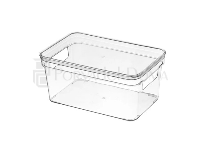 Контейнер прозрачный бытовой с крышкой (3 размера)