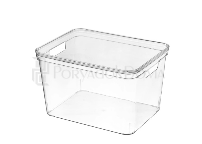 Контейнер прозрачный бытовой с крышкой (3 размера)