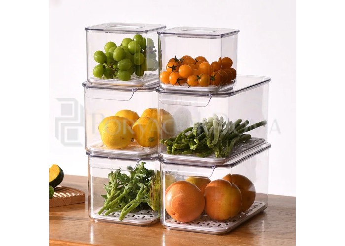 Контейнер прямоугольный с подложкой и крышкой