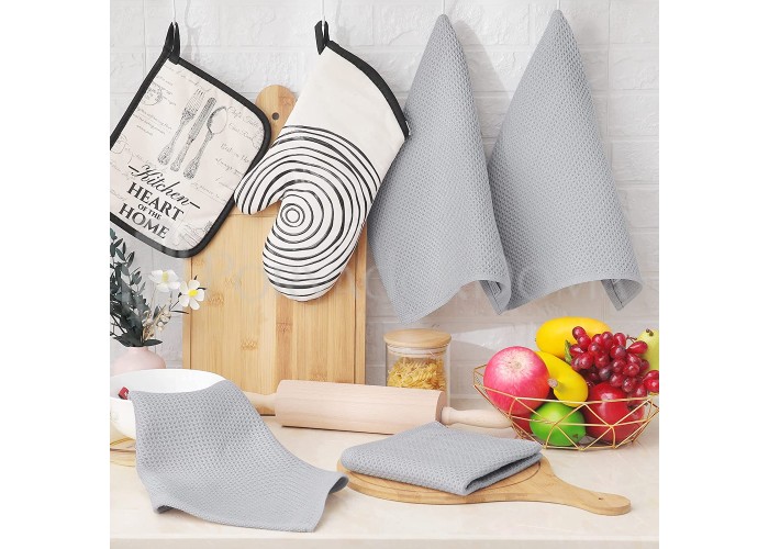 Набор полотенец кухонных 3шт, хлопок 100%