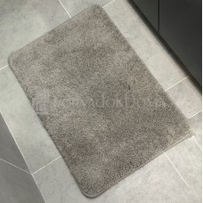Коврик в ванную прямоугольный 90*60см, светлый графит