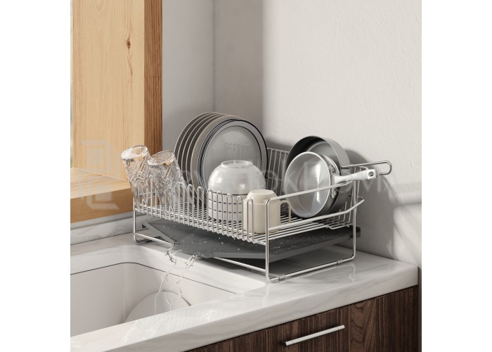 Сушилка для посуды, нержавеющая сталь