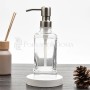 Диспенсер стеклянный с хромированной крышкой (2 размера)