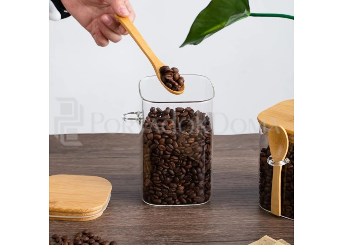 Набор стеклянных контейнеров 3в1 с ложками