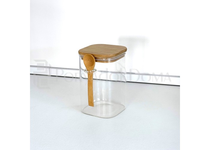 Набор стеклянных контейнеров 3в1 с ложками