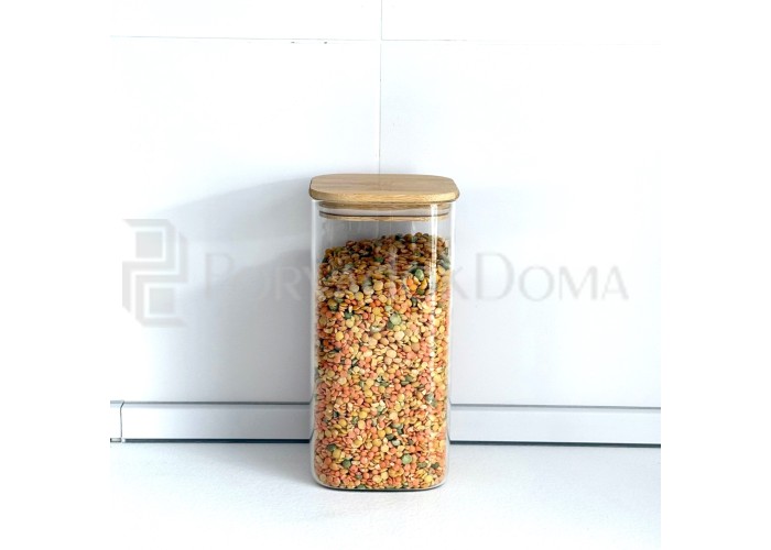 Набор стеклянных контейнеров 5в1, прямоуг