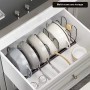 Держатель для сковородок и крышек регулируемый, черный