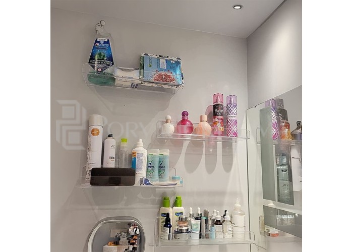 Акриловая подвесная полка, без сверления