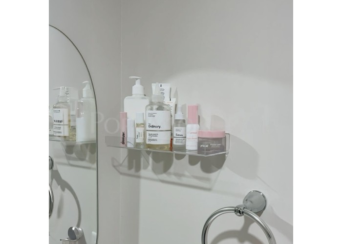 Акриловая подвесная полка, без сверления